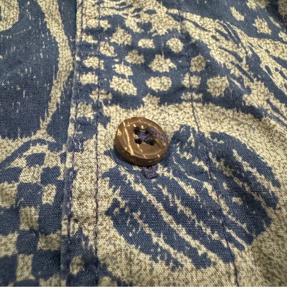 Patagonia Dreamtime Shirt Button Up Polo Blue Organic Cotton XL - Picture 6 of 9